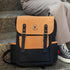 Dugong Backpack - Camel Brown- Canvas Daily/Office/City/Travel Sustainable Laptop Backpack